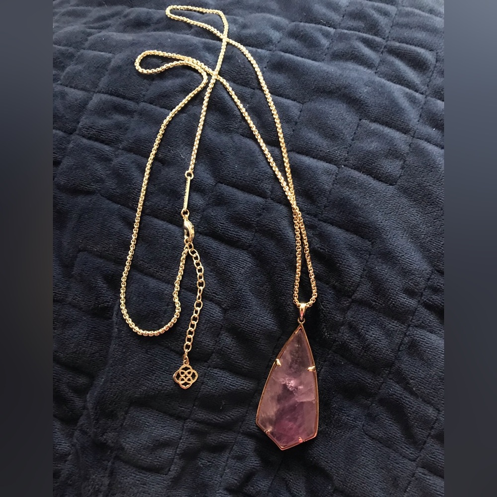Kendra Scott amethyst necklace